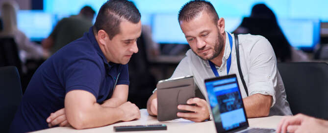 Security Guards preparing an emergency action plan for a New York City building