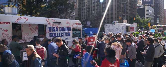 Large crowd gathered at a high-profile outdoor event